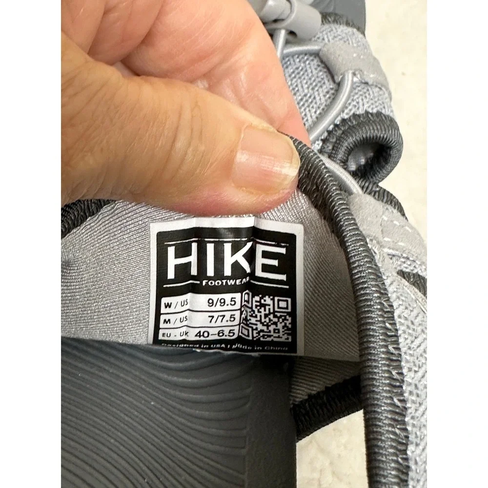 Hike Footwear Baresandals Grey Minimalist Athletic Hiking Shoes W 9/9.5 Unisex